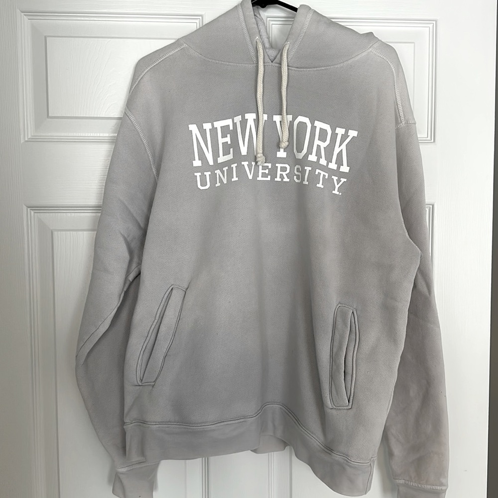 Men’s New York University NYU Large Long-Sleeve Hoodie